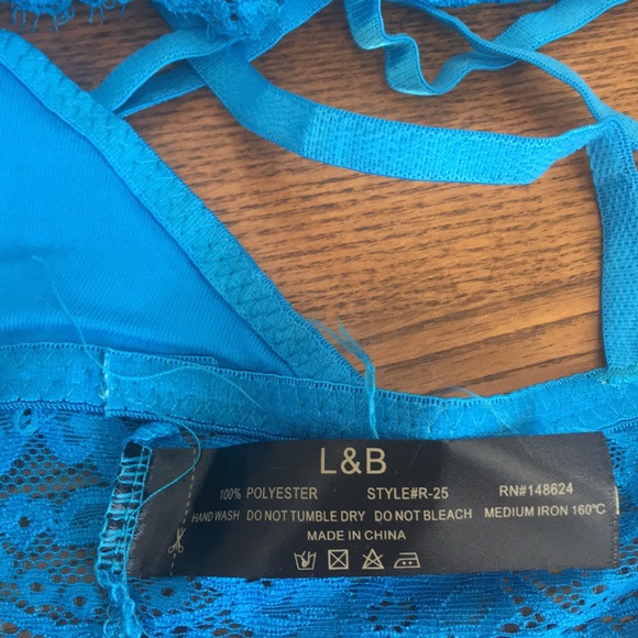 L&B Flower lace detail bralette strappy back - Picture 7 of 7